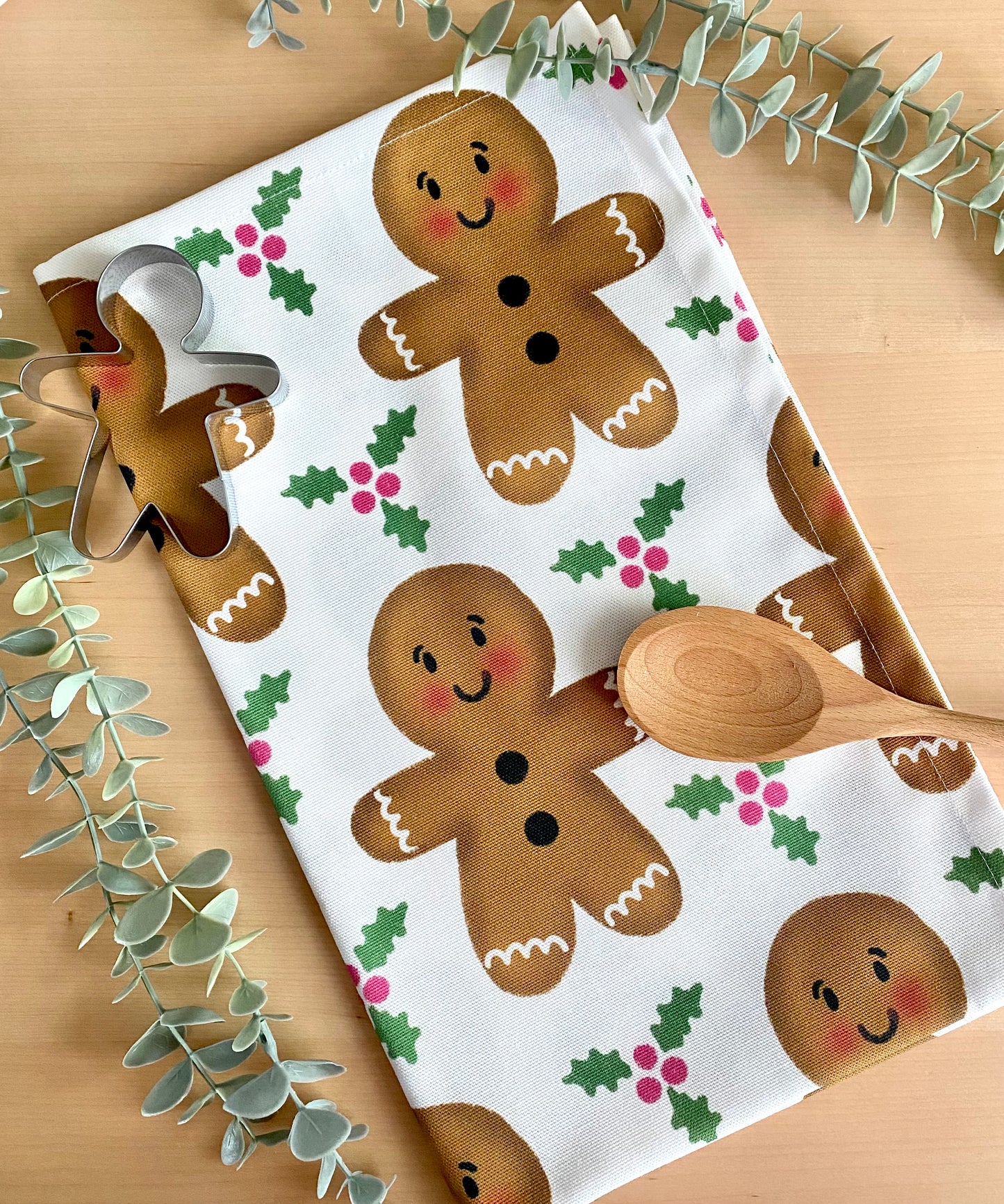 Gingerbread Man Tea Towel