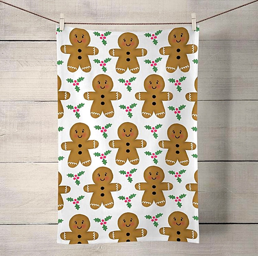 Gingerbread Man Tea Towel