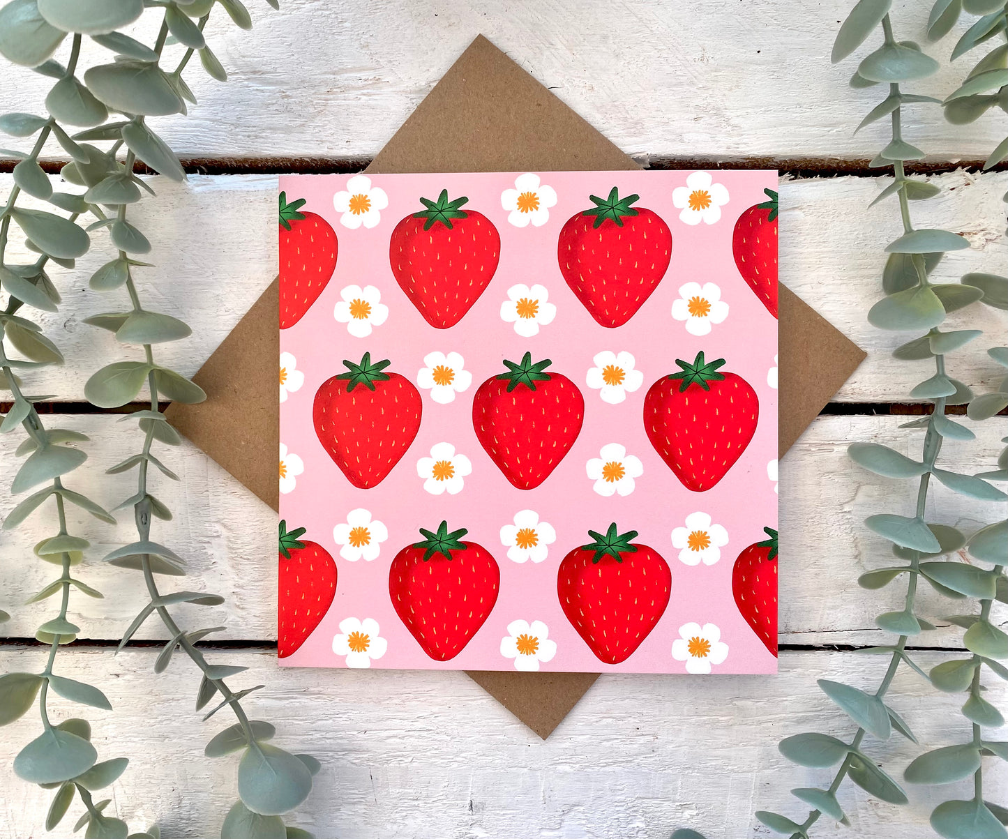 strawberry card