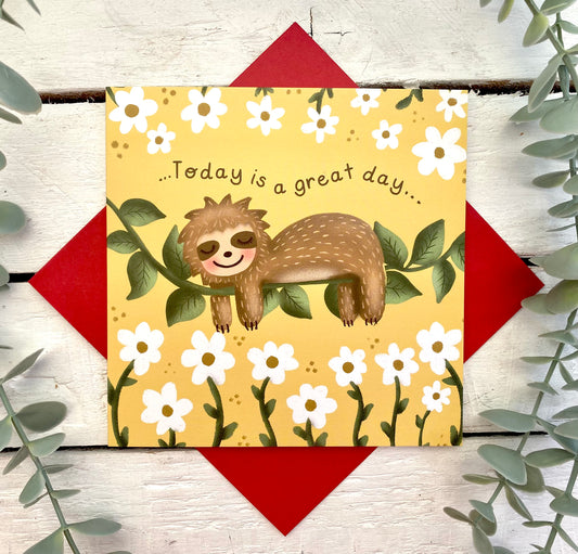 Great Day Sloth card