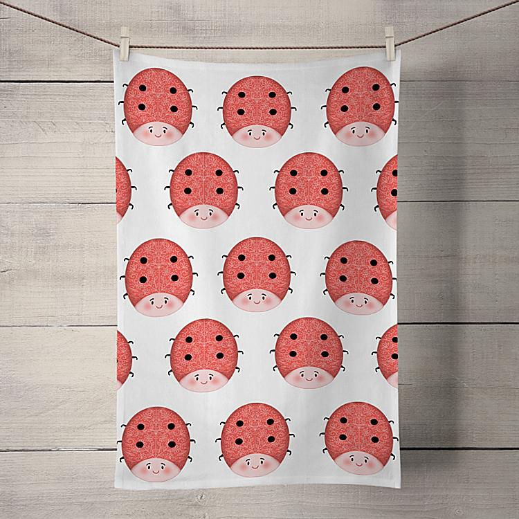 Ladybird Tea Towel