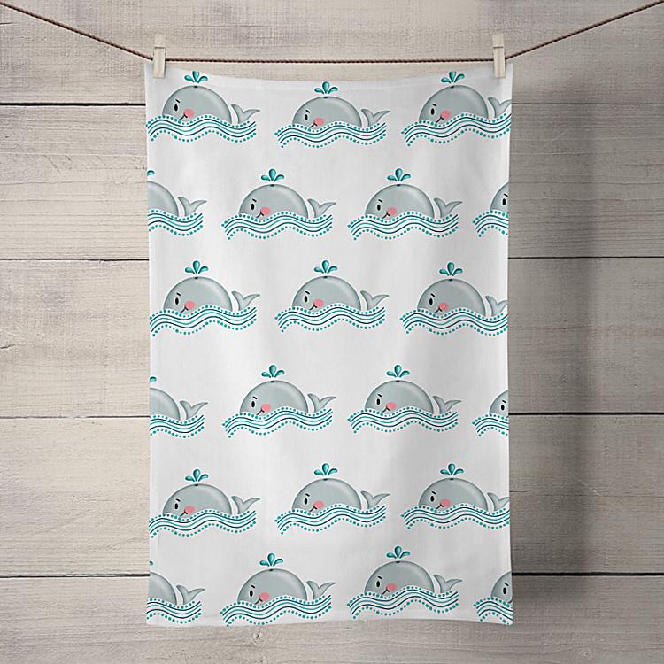 Whale Tea Towel