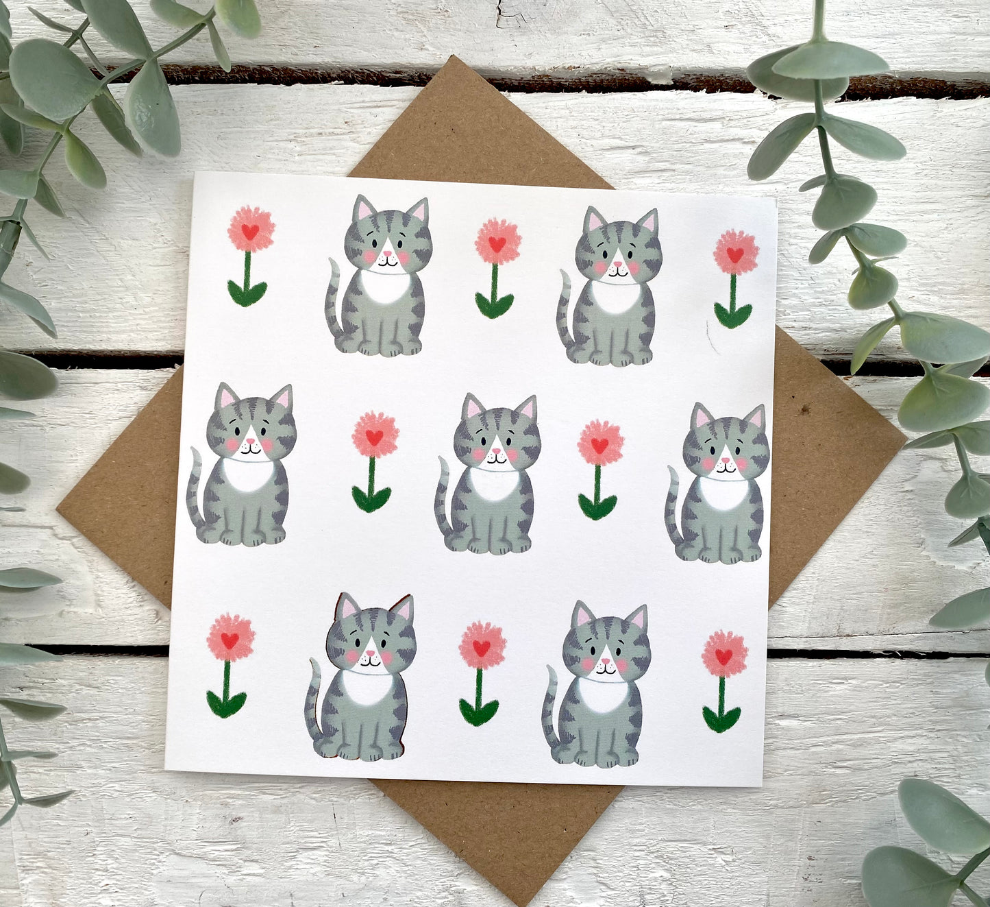 Grey Cat pattern card