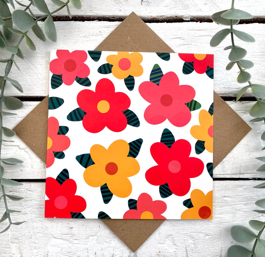 Bright Flowers card