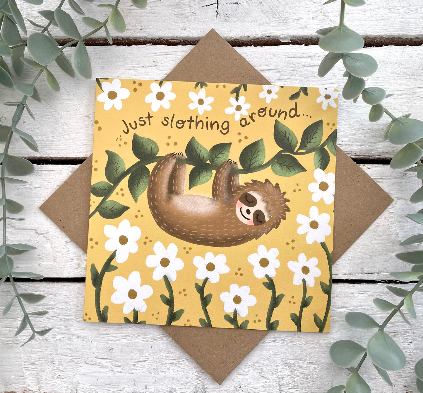 Sleepy Sloth card